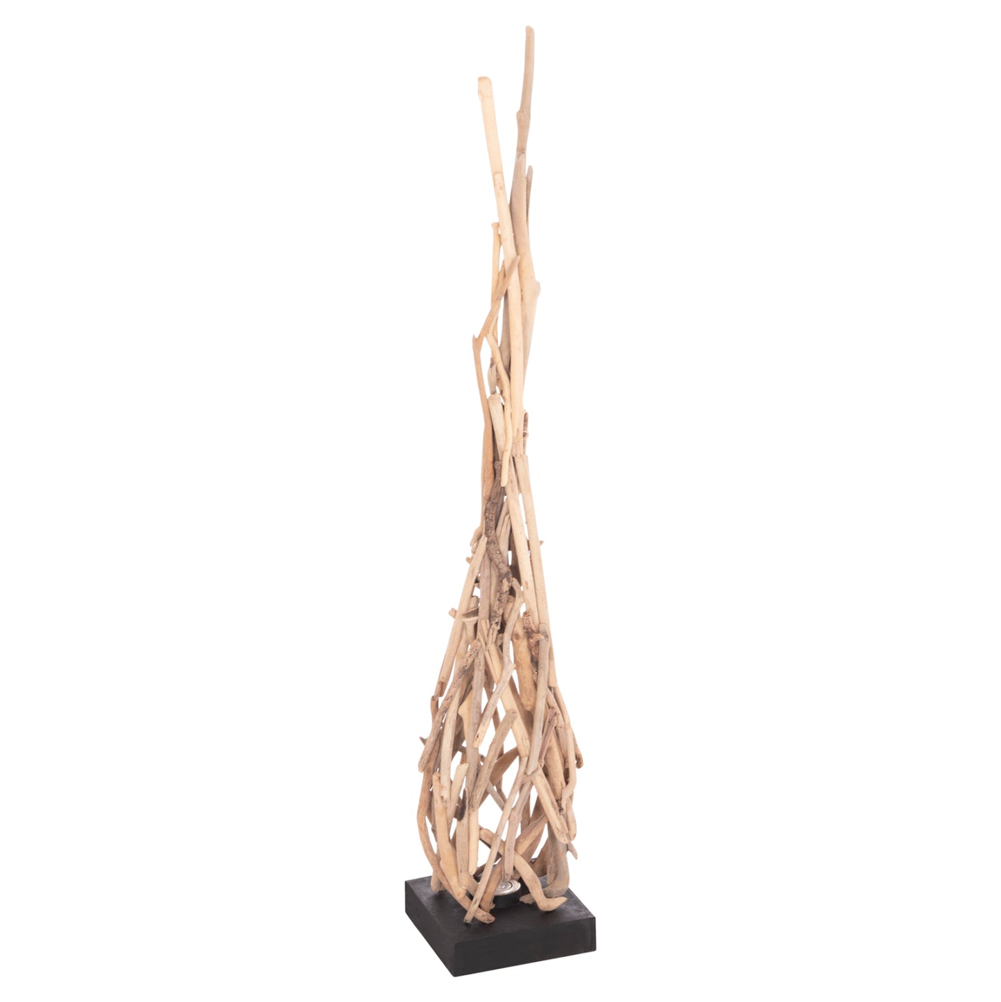 Decorative Floor Standing Lamp Flamer Hm4439 Driftwood In Natural 30x30x179hcm.