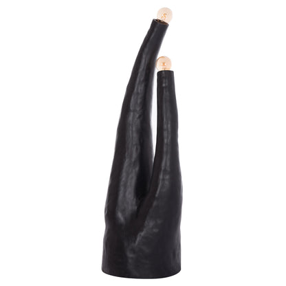 Decorative Floor Lamp Tusken Hm4702.01 Fiber Cement-black 50x43x145hcm.