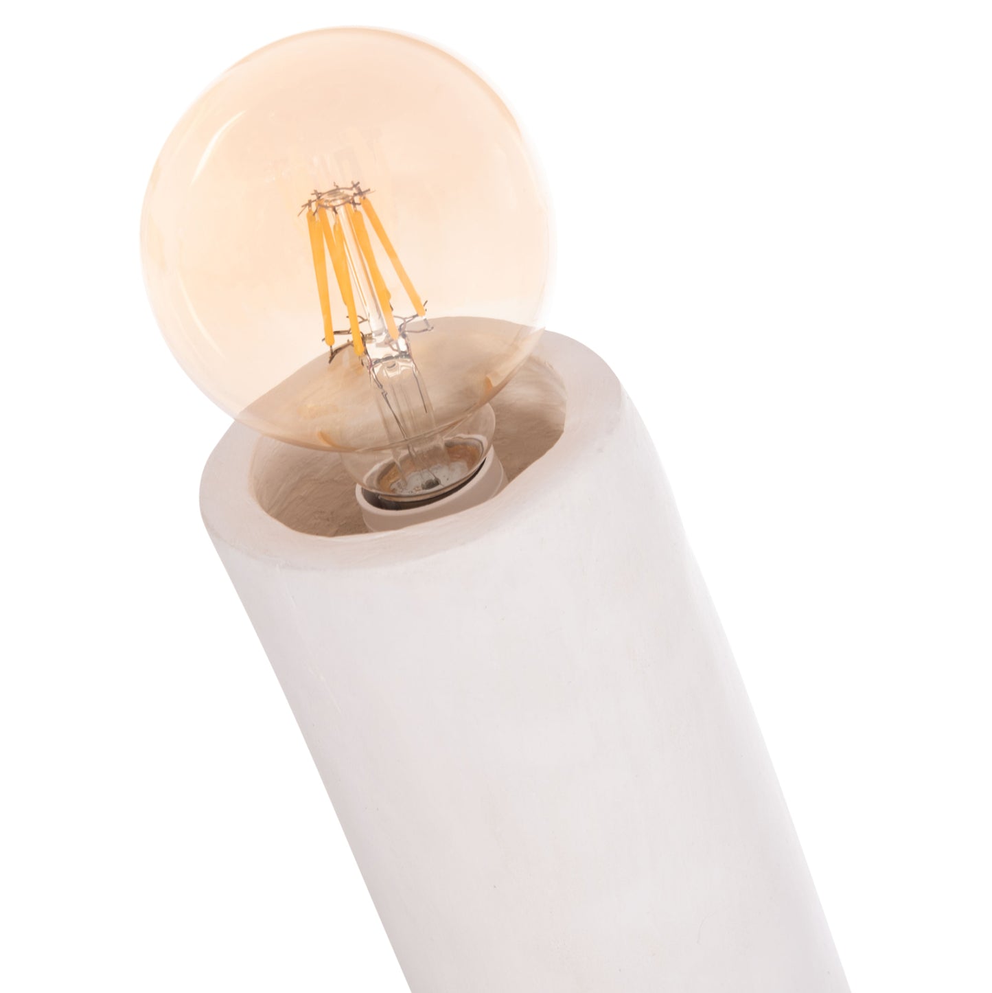 Decorative Floor Lamp Tusken Hm4702.02 Fiber Cement-white 50x43x145hcm.
