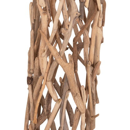 Decorative Floor Standing Lamp Vekna Hm4877 Driftwood In Natural 30x30x140hcm.