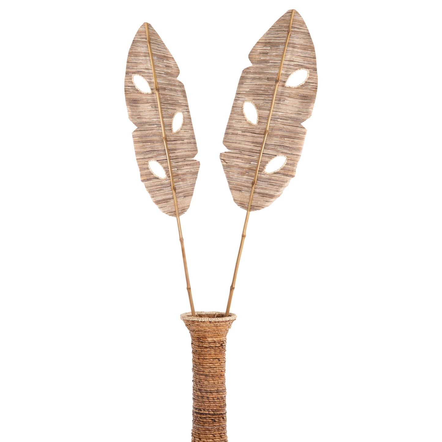 Decorative Leaf ΗΜ7872 Water Hyacinth In Natural Coloring 32x200x3 Cm.