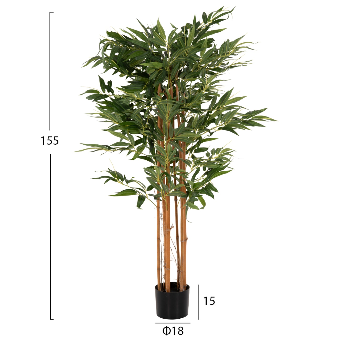 Decorative Synthetic Plant In Pot Hm4003 Bamboo Tree 155hcm.