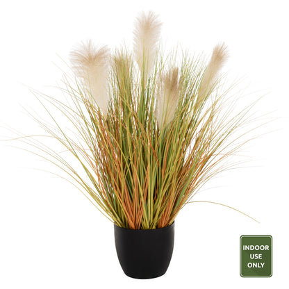 Decorative Synthetic Plant In Pot Hm4010 Phragmites Australis Φ24x18-91hcm.