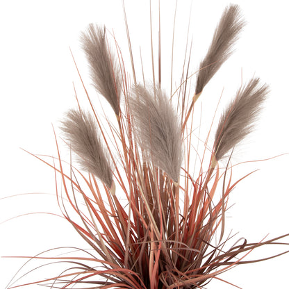 Decorative Synthetic Plant In Pot Hm4015 Grass + Feathers Φ14,5x12,5-86hcm.