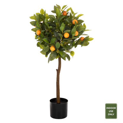 Decorative Synthetic Plant In Pot Hm4021 Orange Tree Φ15x12.5-90hcm.