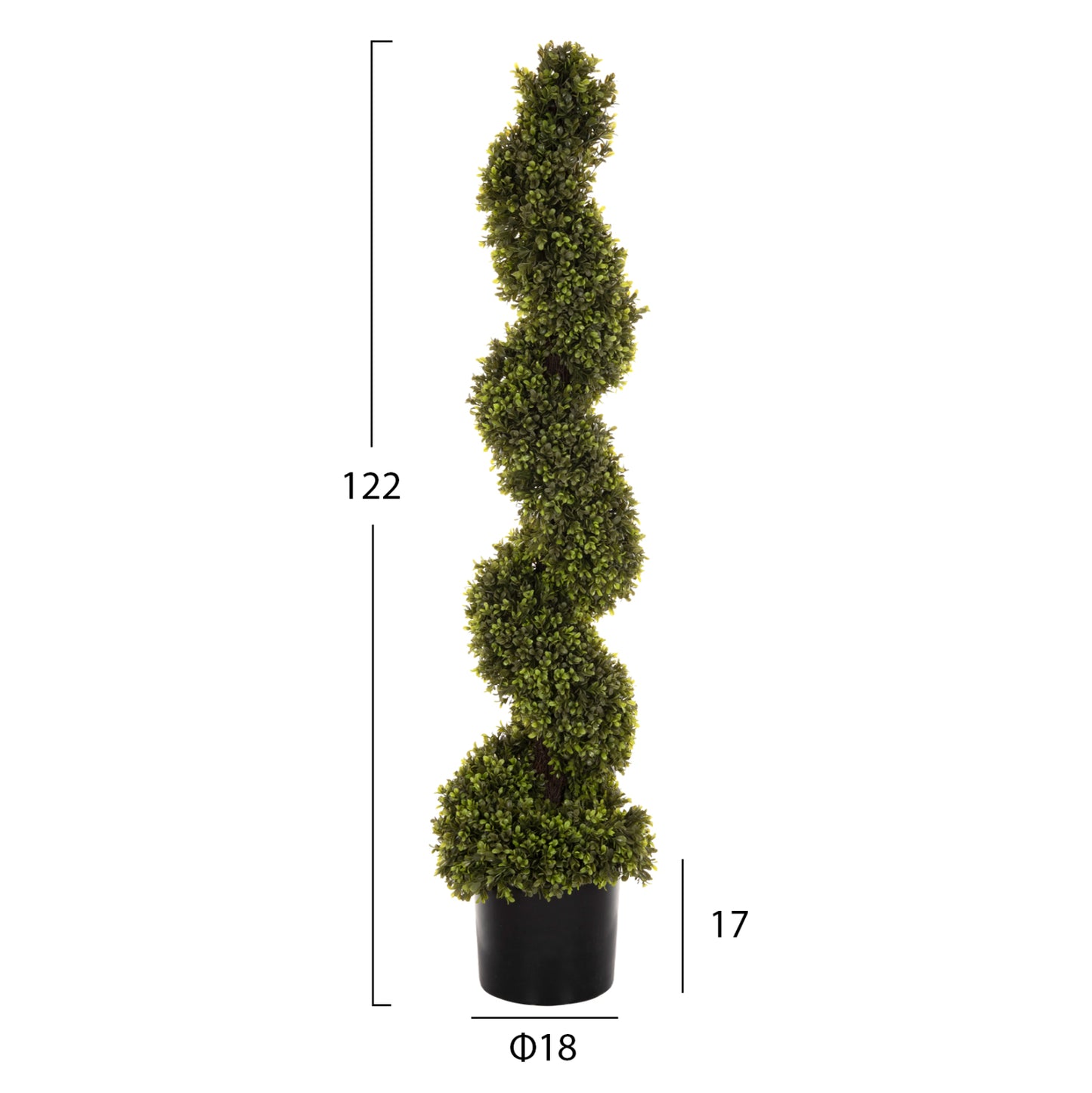 Decorative Synthetic Plant In Pot Hm4022 Common Box (boxwood) Φ18x17-122hcm.