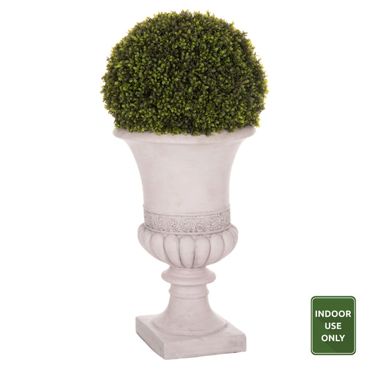 Decorative Synthetic Plant In Amphora Hm4023 Topiary Boxwood 82h Cm.