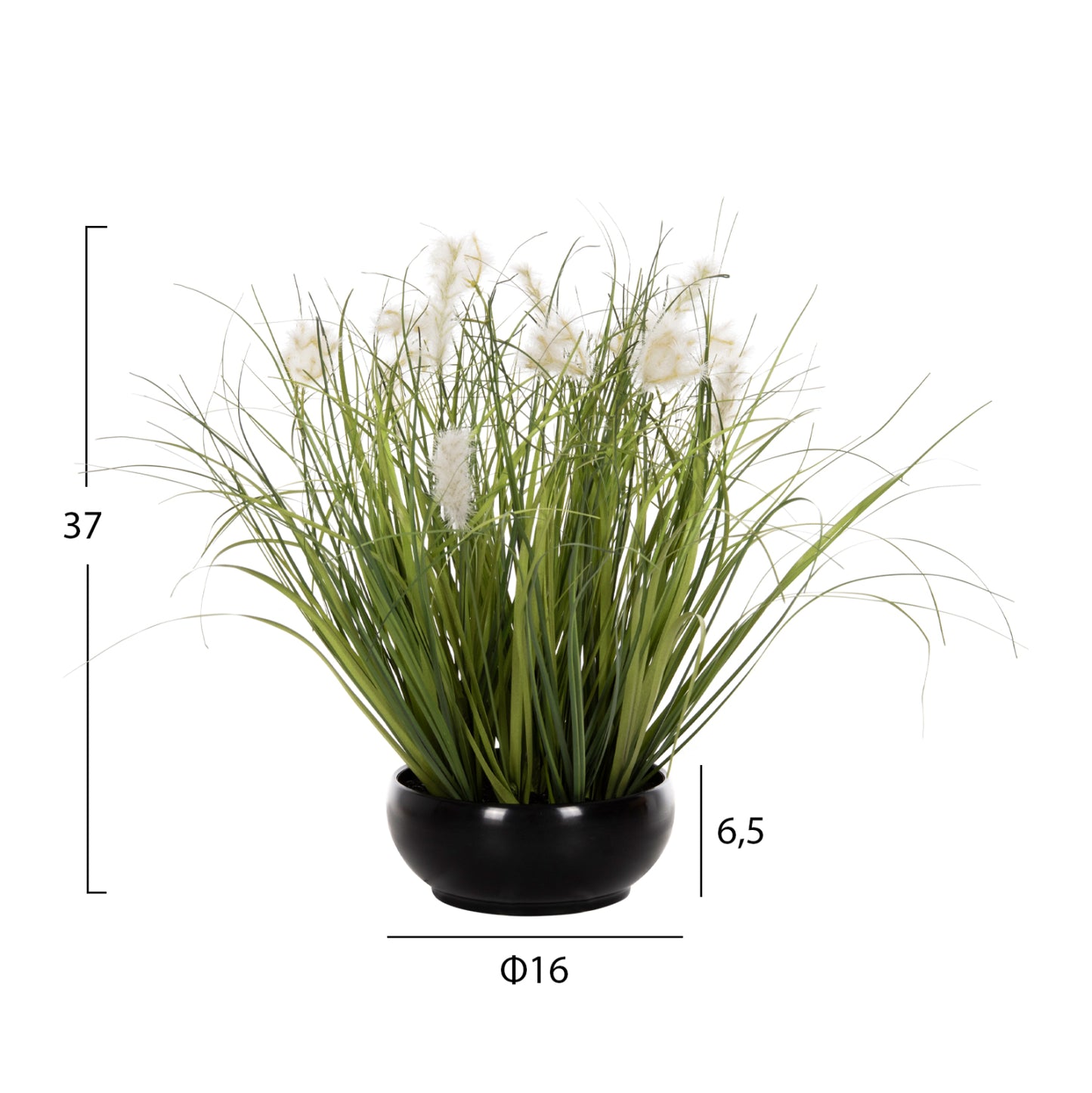 Synthetic Plant in Pot Grass - H37 cm