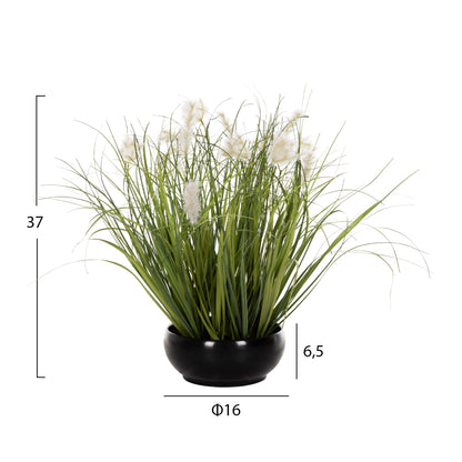 Decorative Synthetic Plant In Pot Hm4027 Grass 37h Cm.