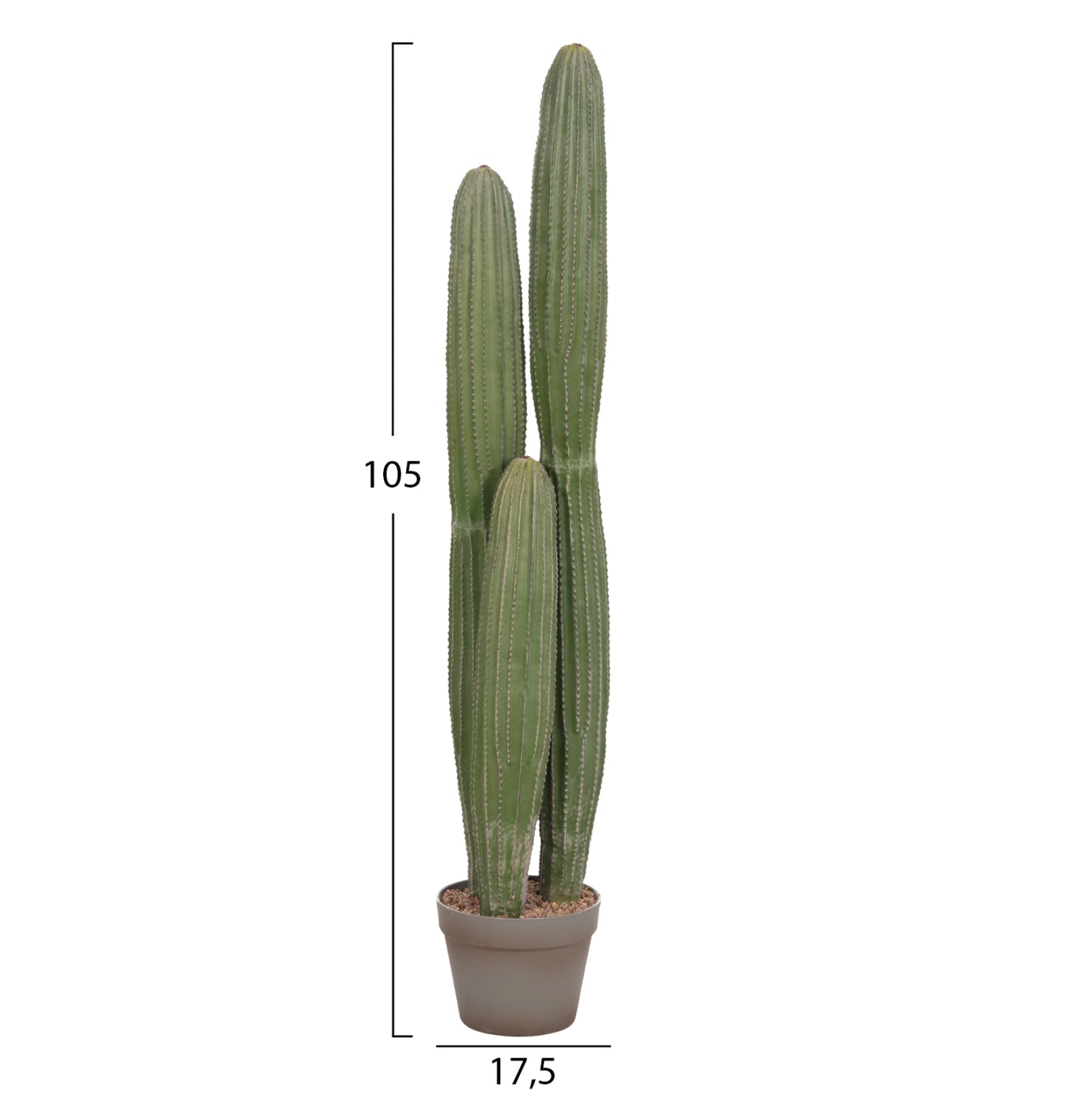 Decorative Synthetic Plant In Pot Hm4744 Cactus Φ17.5x105hcm.