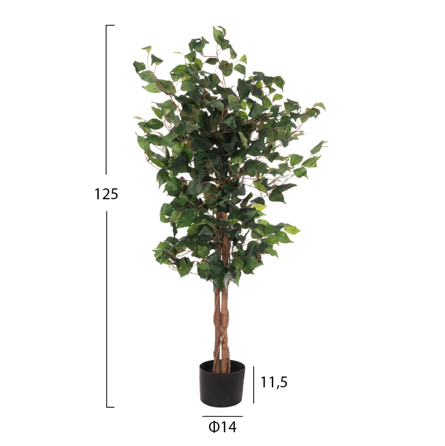 Synthetic Plant Banyan Tree - H125cm