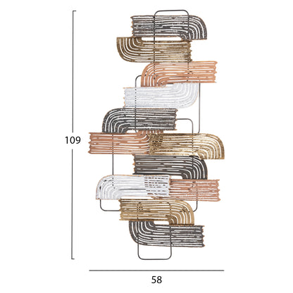 Wall Decoration Hm4206 Metal In Various Colors 58x4x109cm.