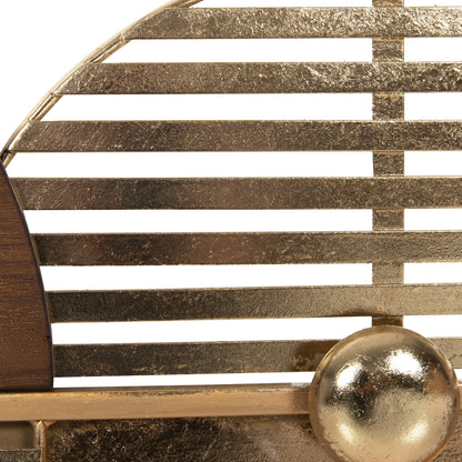 Wall Decor Hm4210 Metal In Brown-gold 125x39hcm.