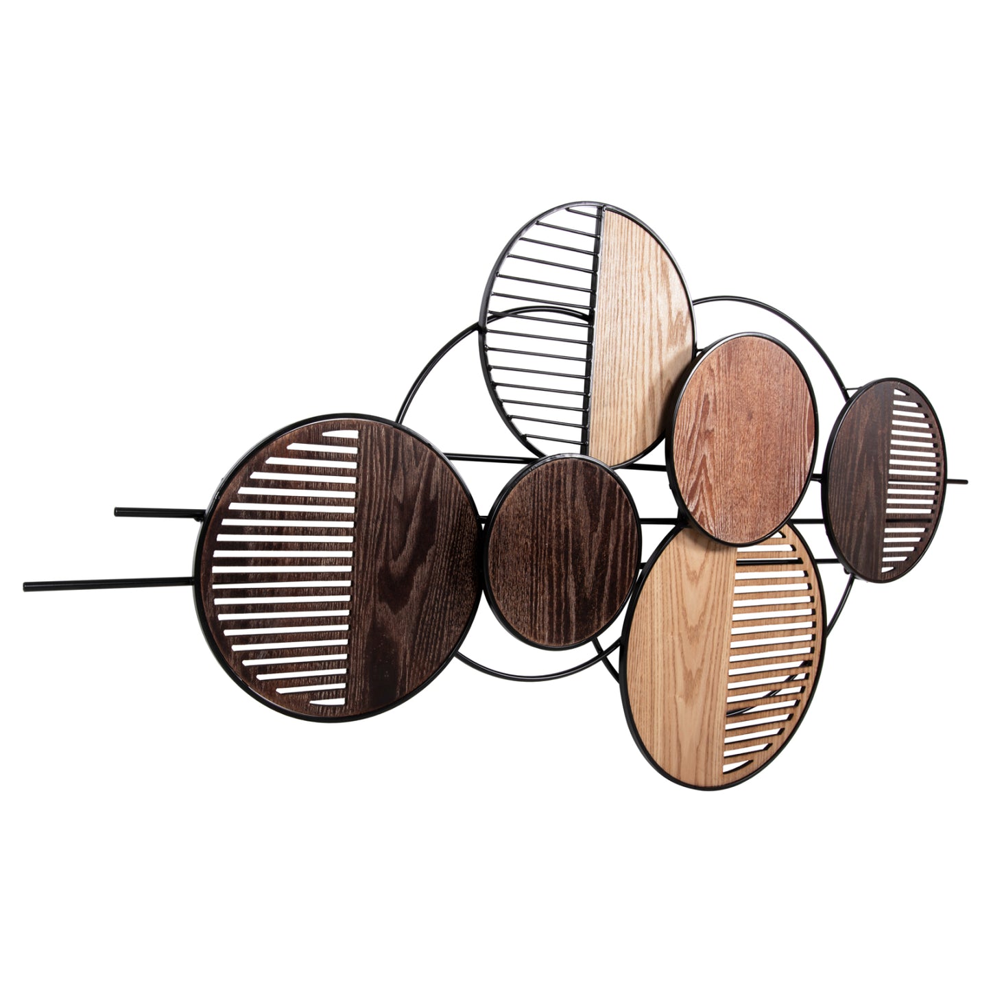 Wall Decor Hm4216 Metal In Earth Subtle Colors 135x69 Cm.