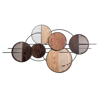 Wall Decor Hm4216 Metal In Earth Subtle Colors 135x69 Cm.