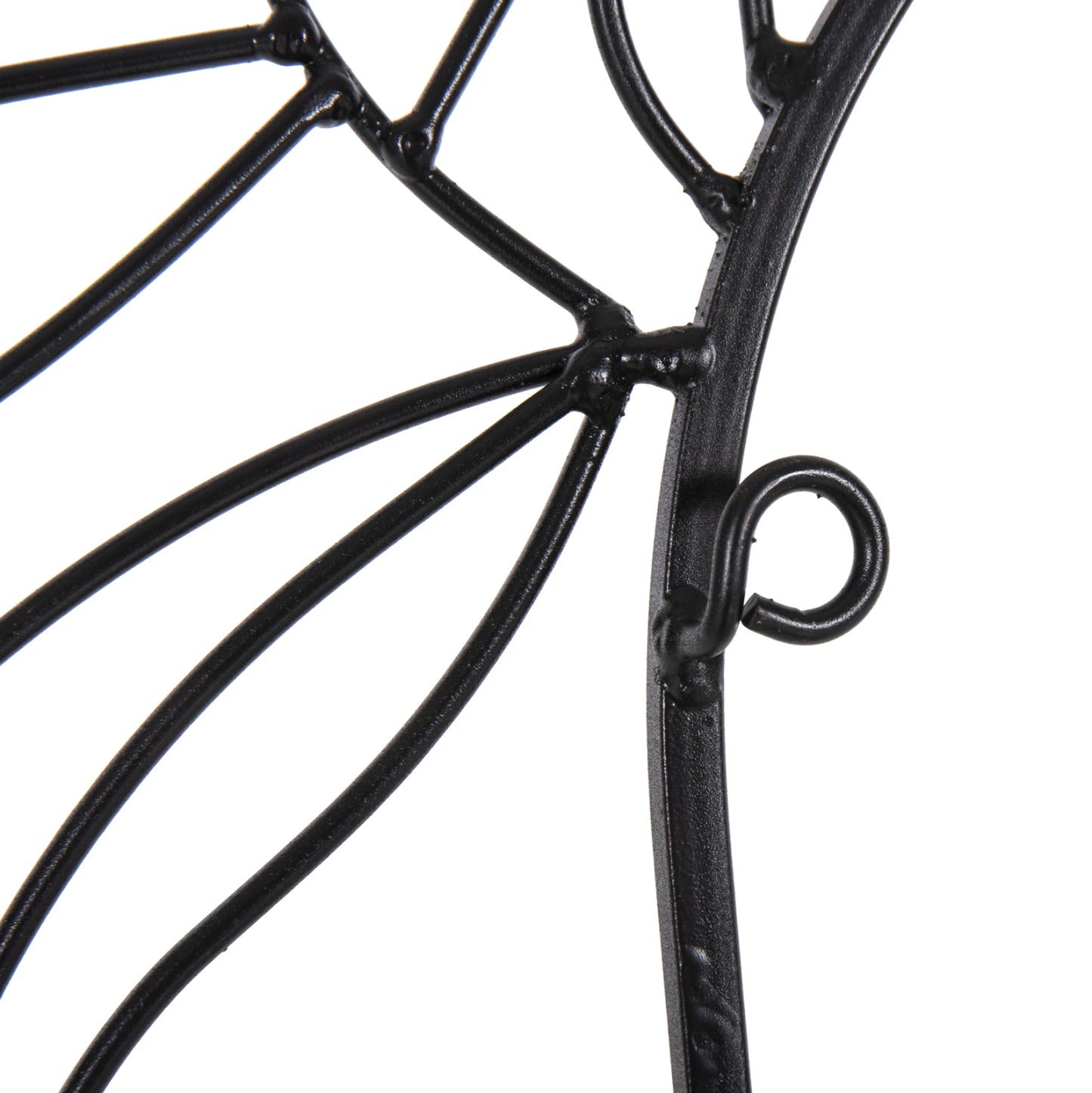 Wall Decoration Hm4218 Natural Wood Color-black Metal 66x100hcm.