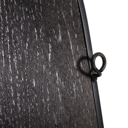 Wall Decoration Hm4218 Natural Wood Color-black Metal 66x100hcm.