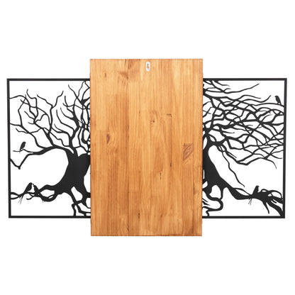 Wall Decoration Illusion Hm4654 Metal-wood 125.5x3(thickness)x79hcm.