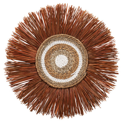 Wall Decor Round Made Of Grass And Banana Bark Fibers 55x3x55hcm.hm7792
