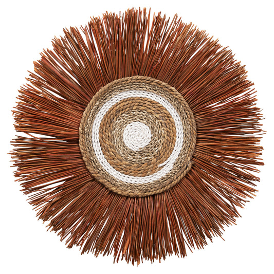 Wall Decor Round Made Of Grass And Banana Bark Fibers 55x3x55hcm.hm7792