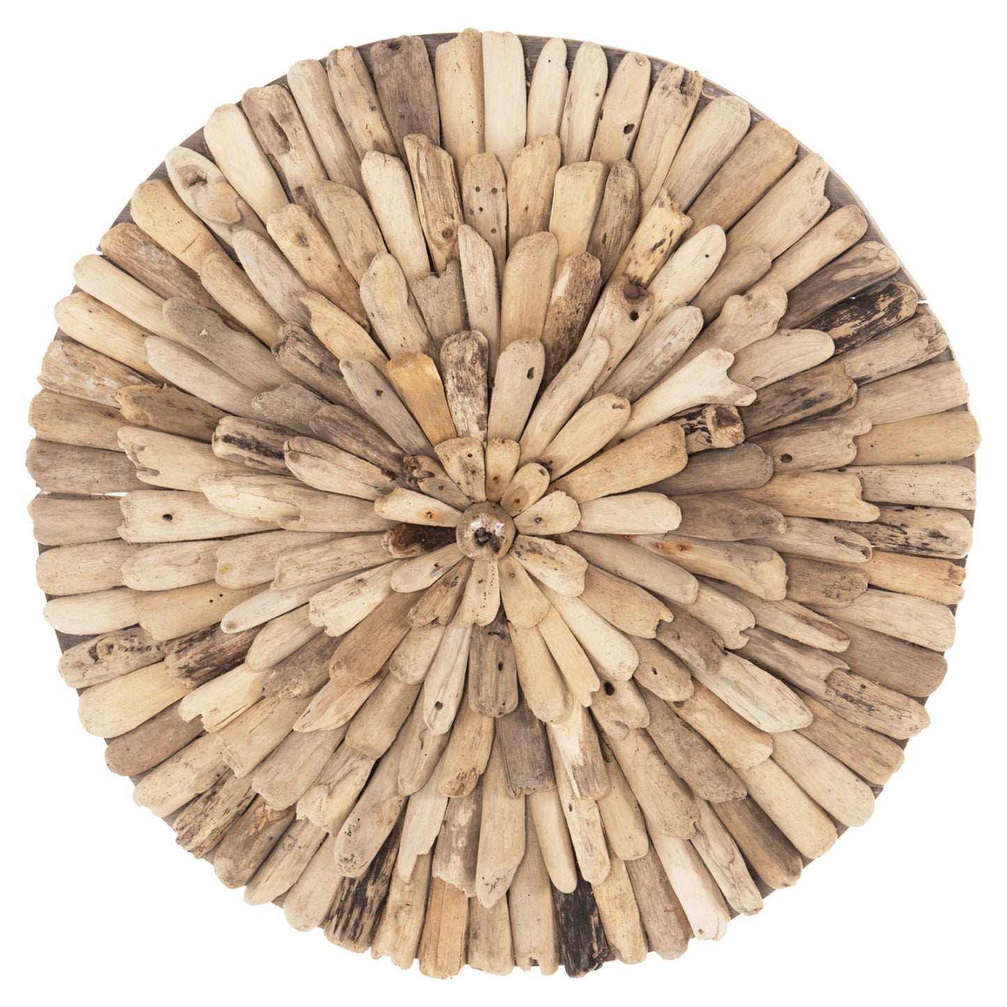 Wall Decoration Round Chiiki Hm4297 Driftwood In Natural Φ40 Cm.