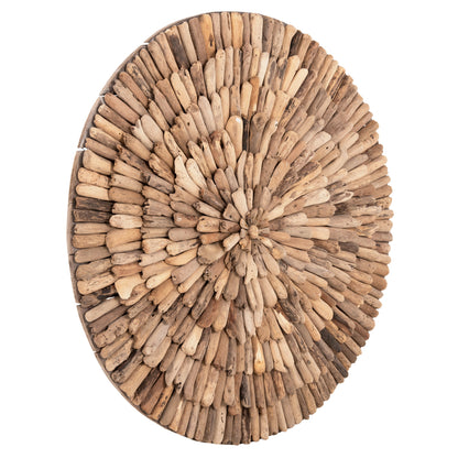 Wall Decoration Round Chiiki Hm4300 Driftwood In Natural Φ98 Cm.