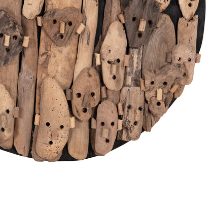 Wall Decoration Round Licas Hm4441 Driftwood In Natural Φ62cm.