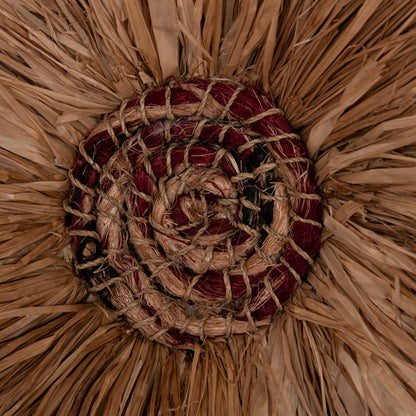 Wall Decoration Round Abor Hm4717 Sisal Fibers In Natural Φ60cm.