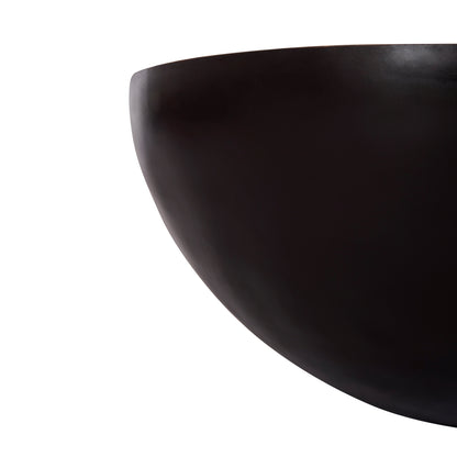 Decor Round Coffee Table Bowl Hm8717.22 Rusty With Acacia Wood Top Φ89.5x39hcm.