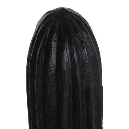 Decorative Floor Standing Cactus Hm4386.01l Plaster In Black 63x37x150hcm.