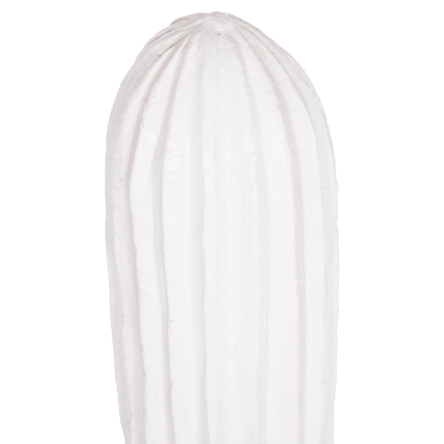 Decorative Floor Standing Cactus Hm4386.02l Plaster In White 63x37x150hcm.