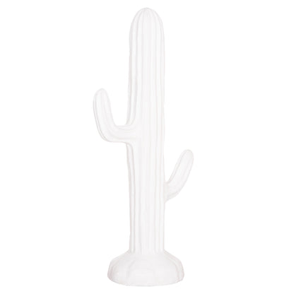 Decorative Floor Standing Cactus Hm4386.02l Plaster In White 63x37x150hcm.