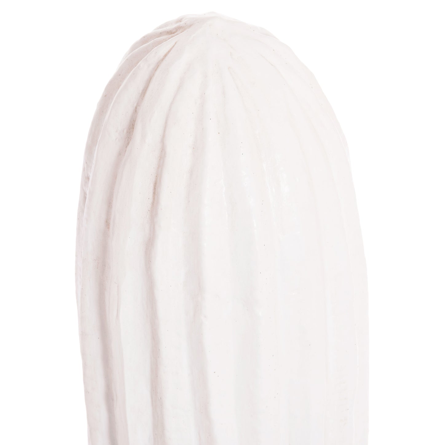 Decorative Floor Standing Cactus Hm4386.02m Plaster In White 54x34x103hcm.