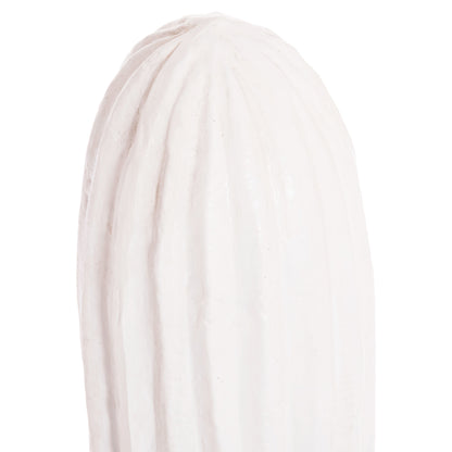 Decorative Floor Standing Cactus Hm4386.02m Plaster In White 54x34x103hcm.