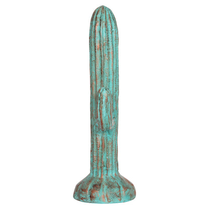 Decorative Floor Standing Cactus Hm4386.03m Plaster In Turquoise 54x34x103hcm.