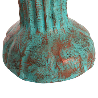 Decorative Floor Standing Cactus Hm4386.03m Plaster In Turquoise 54x34x103hcm.