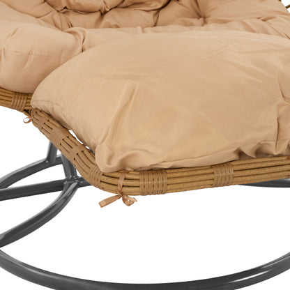 Hanging Double Armchair Nest Grey-beige With Pillow Hm5754.01 120'x200 Cm
