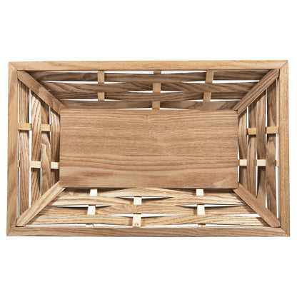 Serving Tray Rectangular Hm4228 Fir Wood & Mdf 51x32x5,5hcm.