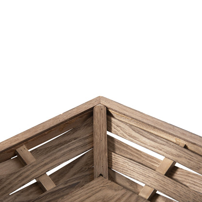Serving Tray Square Hm4229 Fir Wood & Mdf 36x36x6hcm.