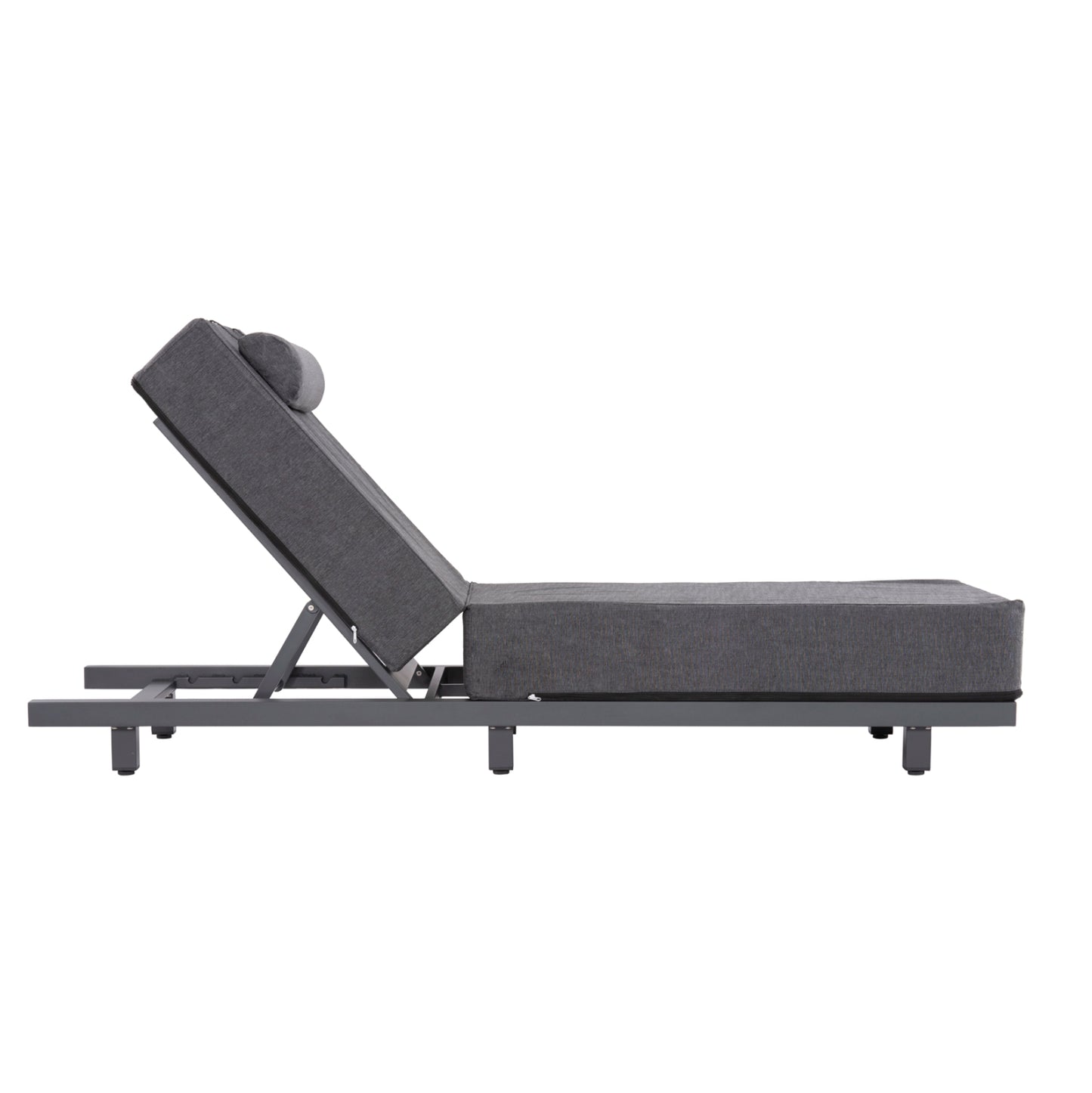 Professional Sunlounger Jessie Hm10714.03 Dark Grey Aluminum & Cushion 200x71x79hcm.