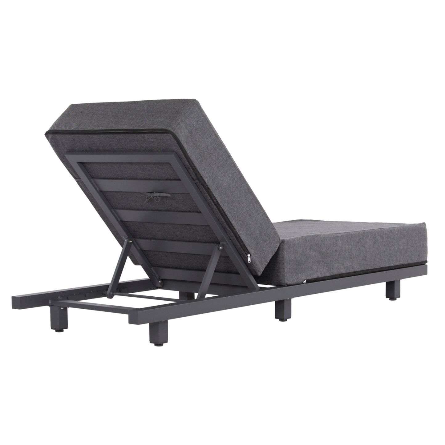 Professional Sunlounger Jessie Hm10714.03 Dark Grey Aluminum & Cushion 200x71x79hcm.
