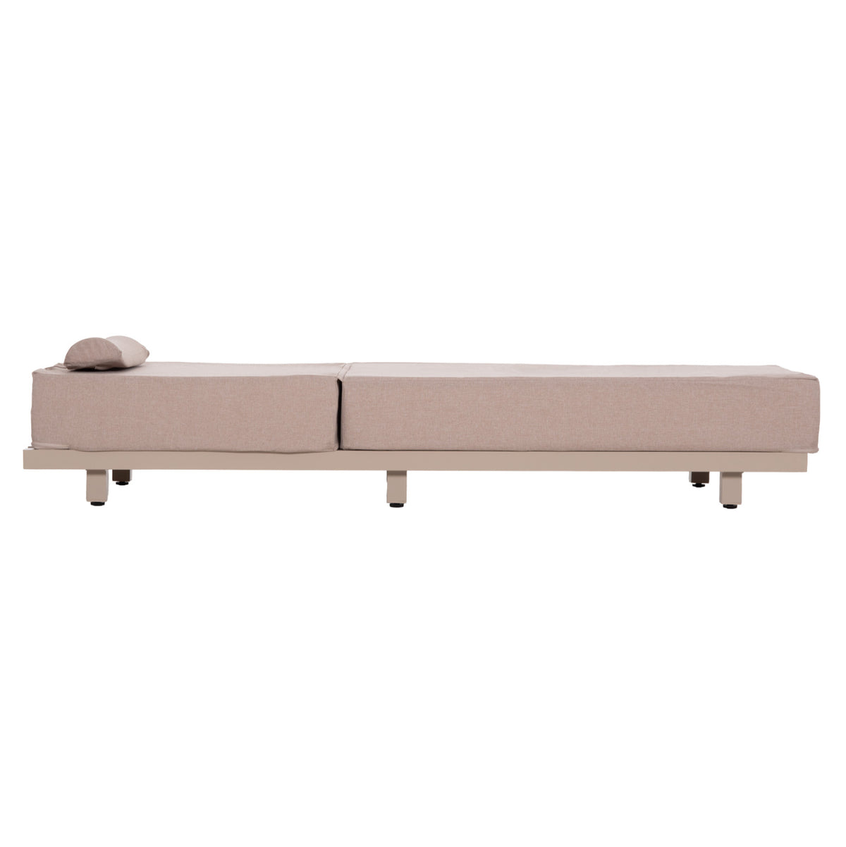 Professional Sunlounger Jessie Hm10714.04 Cappuccino Aluminum-beige Cushion 200x71x79hcm.