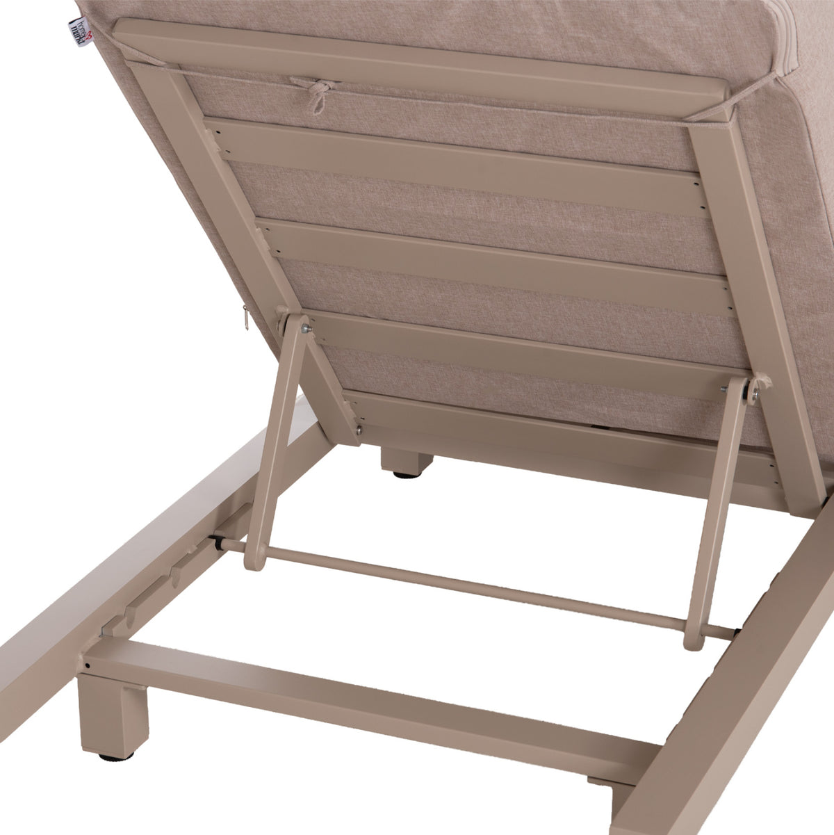 Professional Sunlounger Jessie Hm10714.04 Cappuccino Aluminum-beige Cushion 200x71x79hcm.