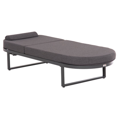 Professional Sunlounger Mallow Hm10715.03 Dark Grey Aluminum & Cushion 198x71x40,5-103hcm.