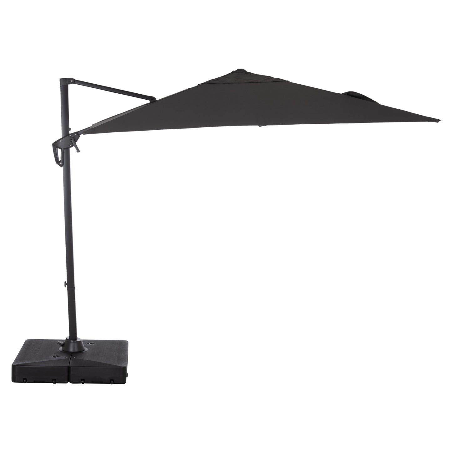 Professional Umbrella 2.7x2.7m With Water Base Javante Hm10857.01 Grey Alum. & Shade