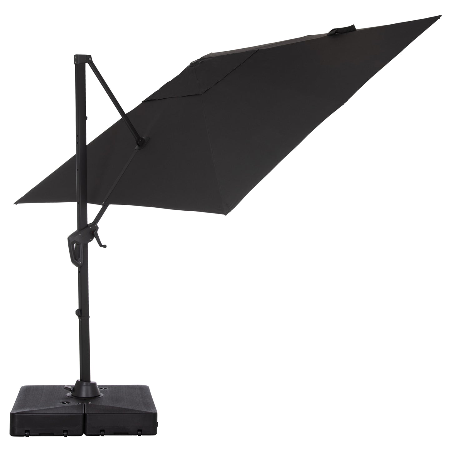 Professional Umbrella 2.7x2.7m With Water Base Javante Hm10857.01 Grey Alum. & Shade
