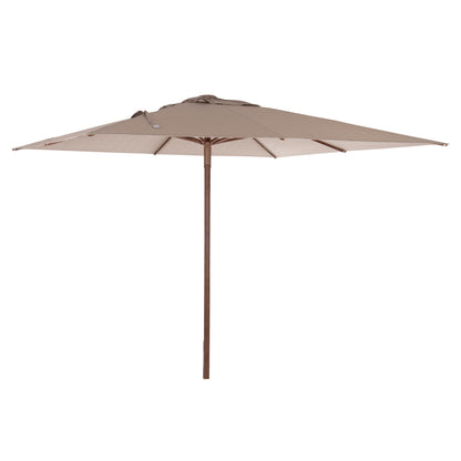Professional Umbrella 3x3m Gladell Hm6604.02 Beige Shade-heat Transfer Aluminum