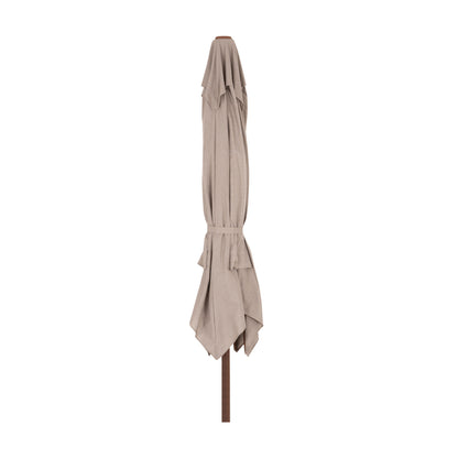Professional Umbrella 3x3m Gladell Hm6604.02 Beige Shade-heat Transfer Aluminum
