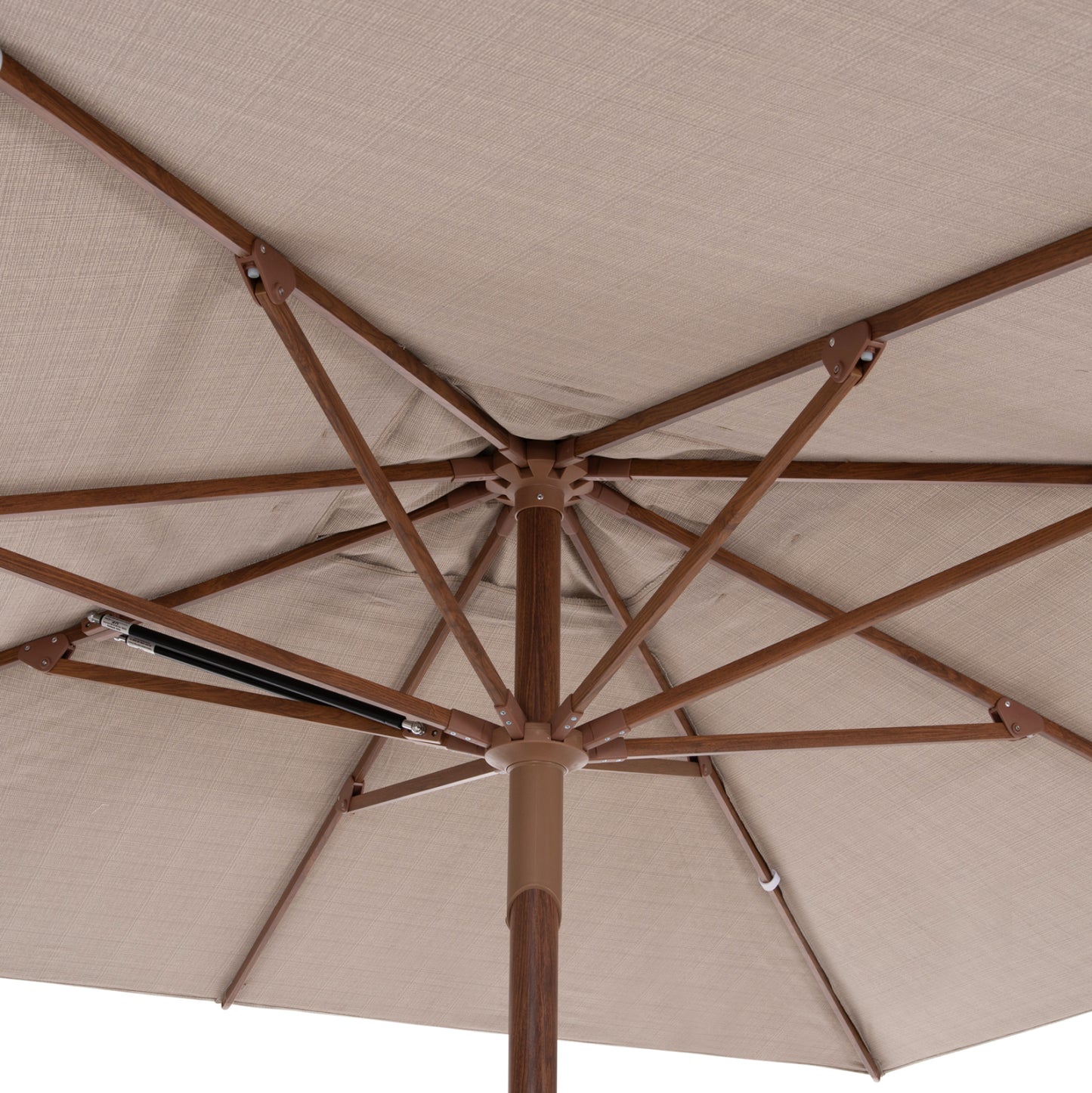 Professional Umbrella 3x3m Gladell Hm6604.02 Beige Shade-heat Transfer Aluminum