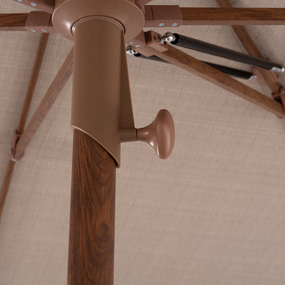 Professional Umbrella 3x3m Gladell Hm6604.02 Beige Shade-heat Transfer Aluminum